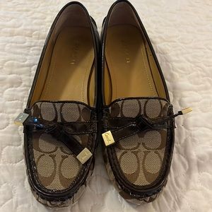 Coach flat moccasin. Worn one time.
